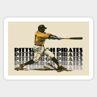 Retro Pittsburgh Pirates Slugger Sticker